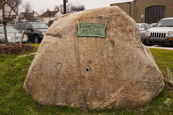 Cesar E. Chavez Elementary School, Hall School Memorial Rock