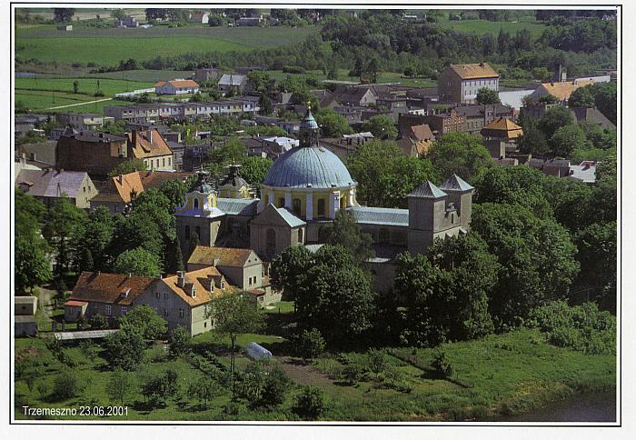 Aerial View of Trzemeszno, Poland