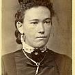 Young woman with curly hair