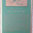 The Log Jam of 1883 Marker