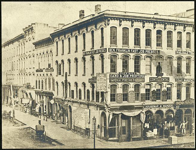 Lovett's Block, Corner of Canal and Pearl