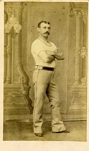 Young man posing