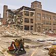 Demolition of Iroquois Middle School, Looking South