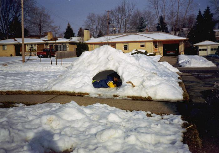 Snow Fort on Edith Avenue