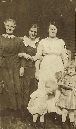 Lynch Family on the Porch at 19 Queen St. NE