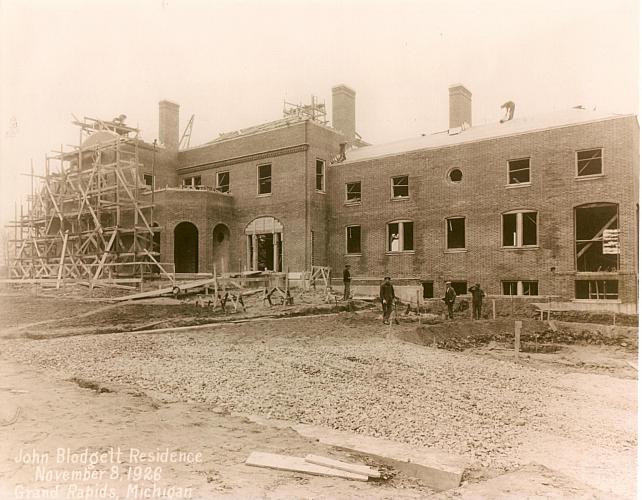 Construction of Brookby, November 8, Rear View