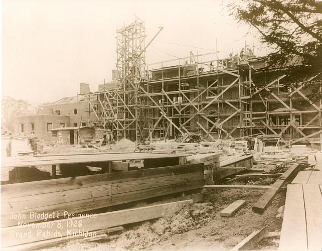Construction of Brookby, November 8, Front View