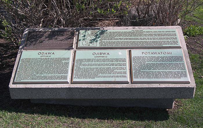 Native American Marker in Ah-Nab-Awen Park