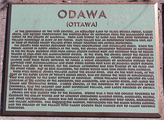 Odawa (Ottawa) Indian Plaque