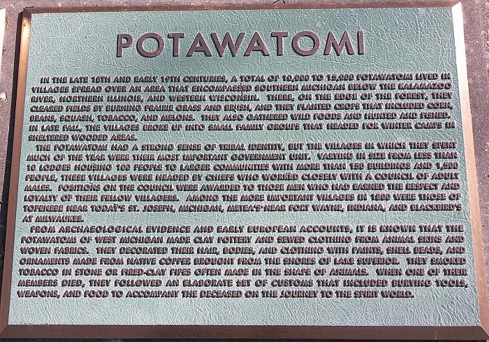 Potawatami Indian Plaque