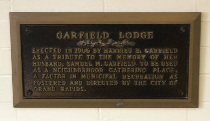 Garfield Lodge Dedication Plaque