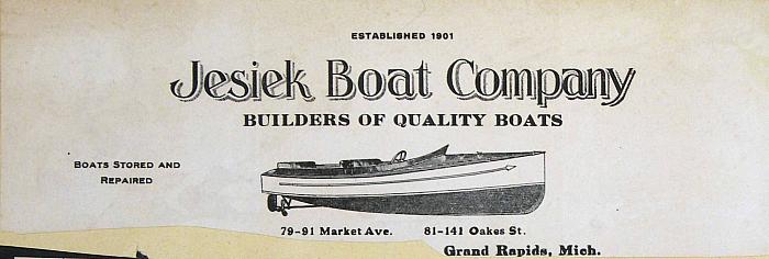 Jesiek Boat Company , Letterhead