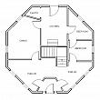 Gunnison Octagonal House Floor Plan