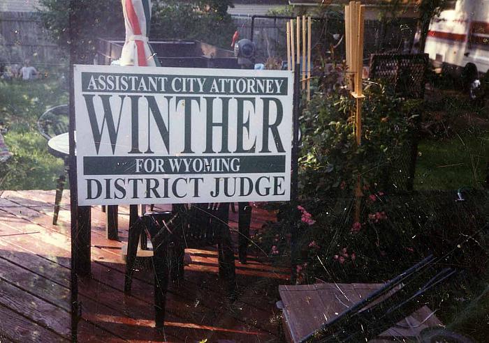 Winther Campaign Sign