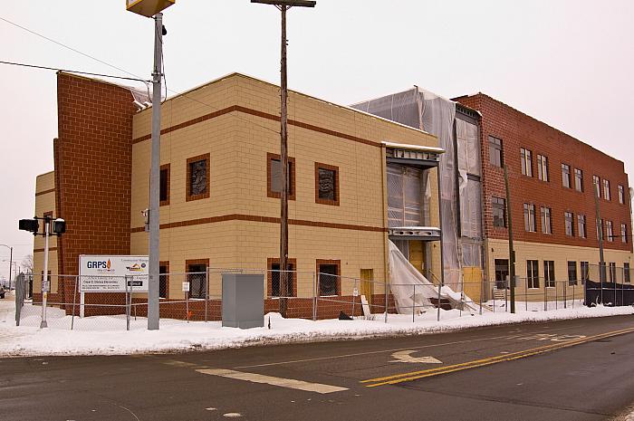 Construction of Cesar E. Chavez Elementary School, SW Corner