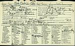 Agnes Bell Registration Card, front