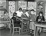 School Children with Looms