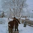 Shoveling Snow on Diamond St. NE