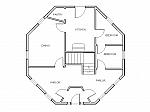 Gunnison Octagonal House Floor Plan