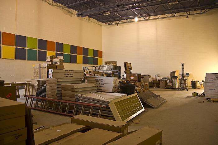 Construction of Cesar E. Chavez Elementary School, Gymnasium