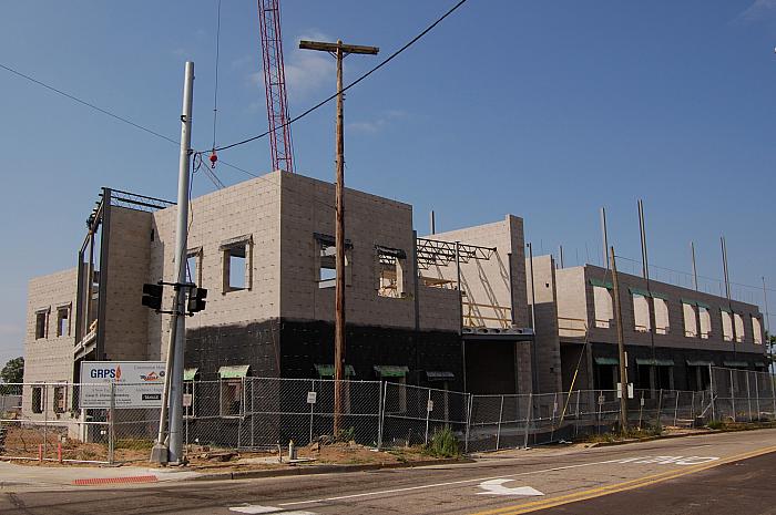 Construction of Cesar E. Chavez Elementary School, SW Corner