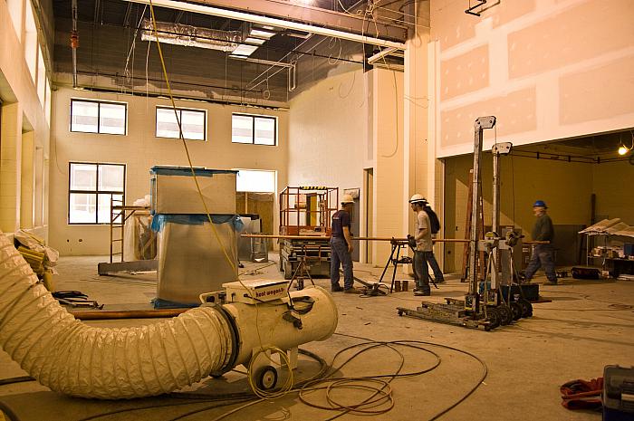 Construction of Cesar E. Chavez Elementary School, Cafeteria