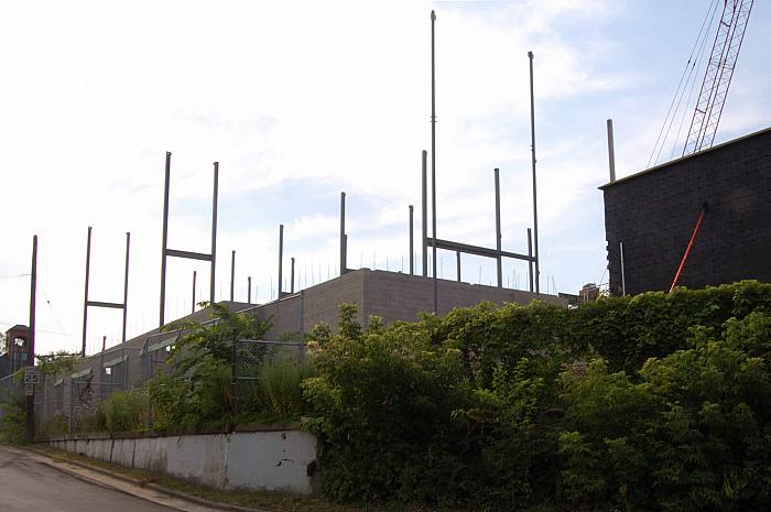 Construction of Cesar E. Chavez Elementary School, Looking East