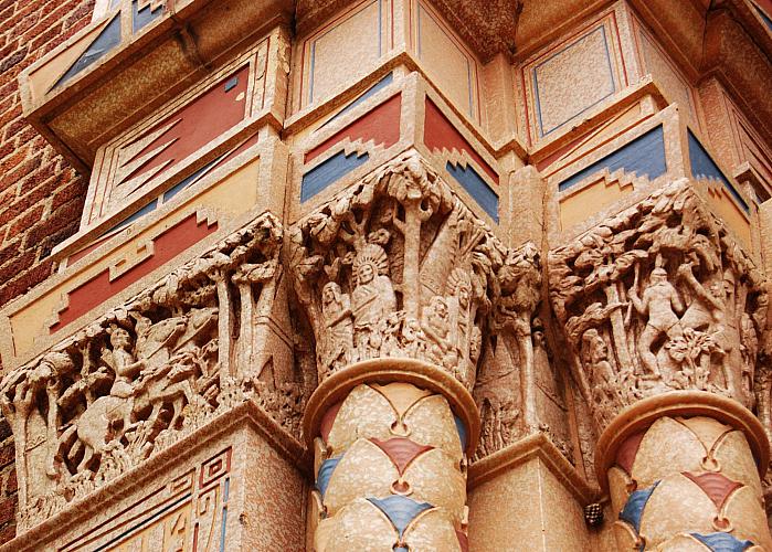 Iroquois Middle School - Main Entrance, Architectural Detail, View 3