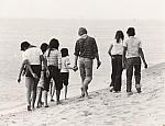 Blodgett Campers Walk the Beach