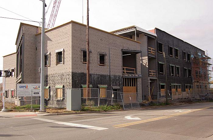 Construction of Cesar E. Chavez Elementary School, SW Corner