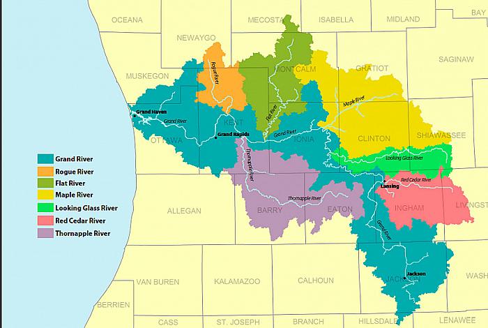 Grand River Watershed Map